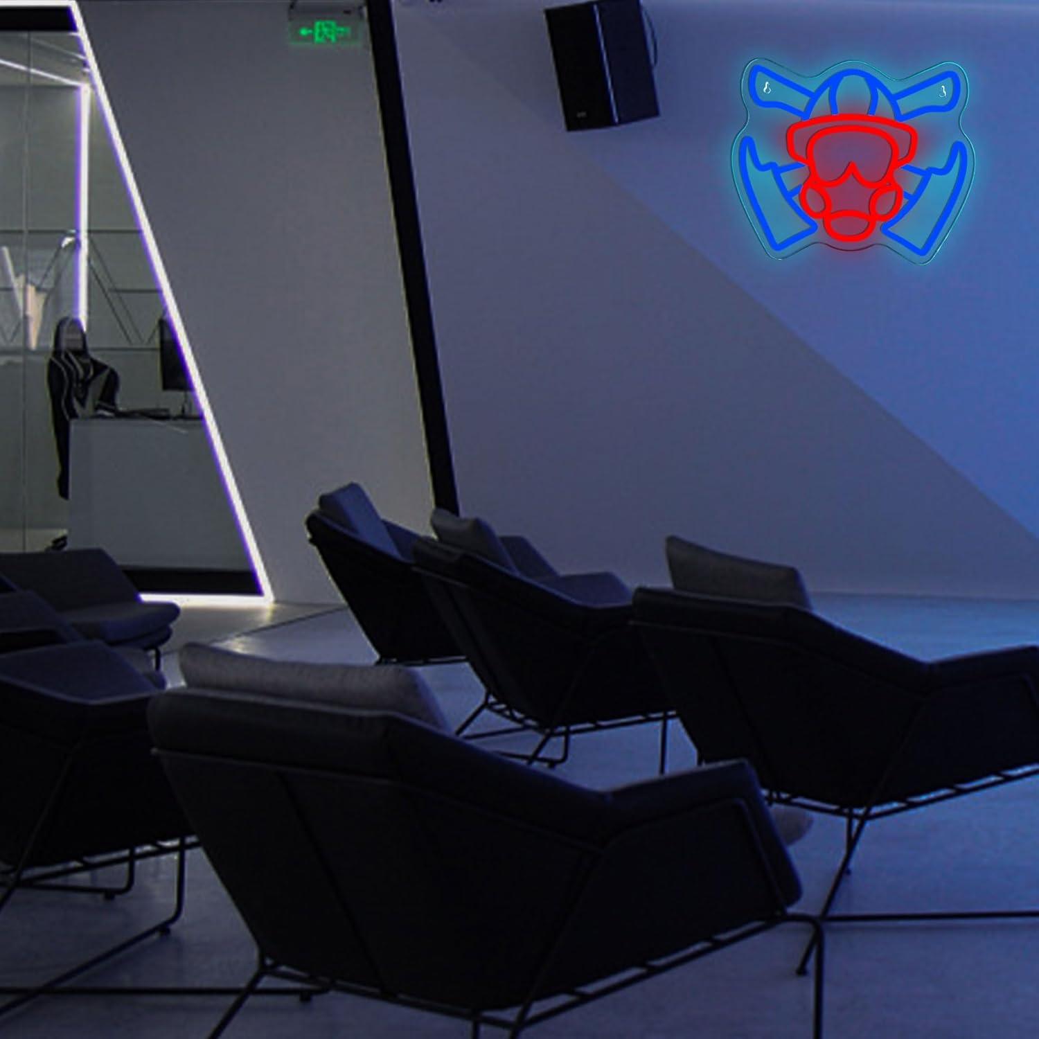 Firefighter Gas Mask Neon Sign - огляд і ціна Home Decor Theme