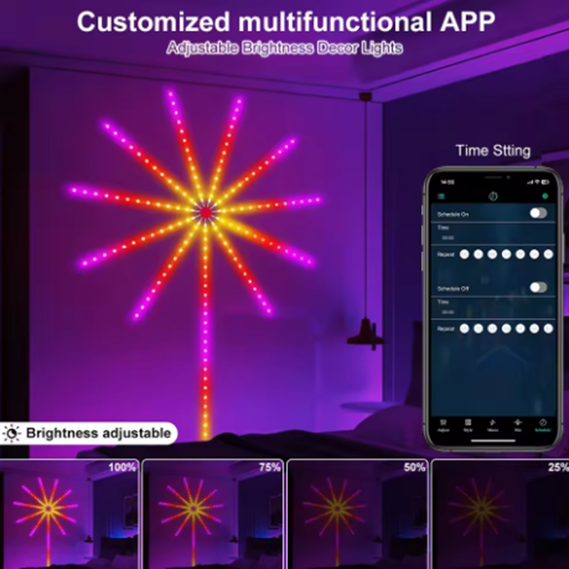 NEW DC5V USB RGBIC Firework Ne - огляд і ціна Home Decor Free App